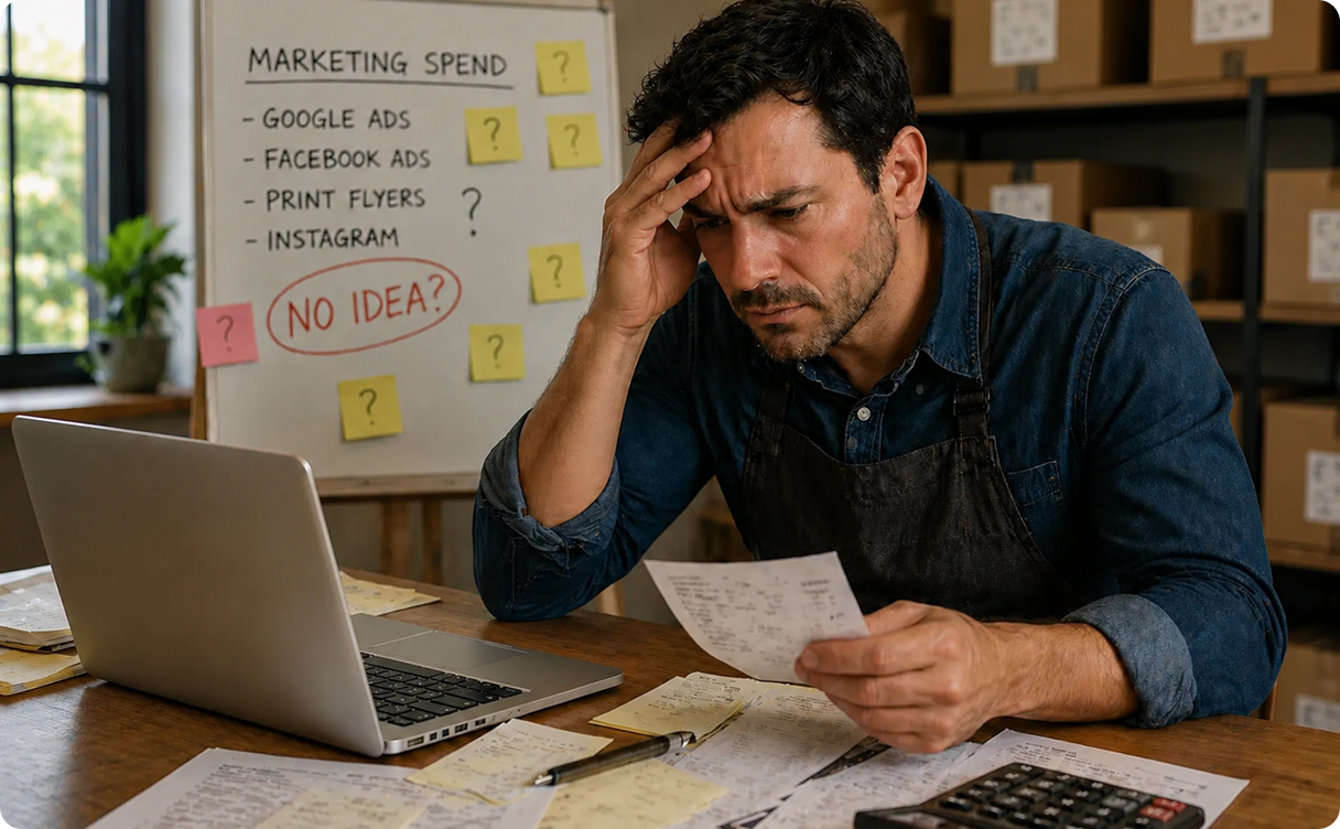 Small business owner confused about marketing spend