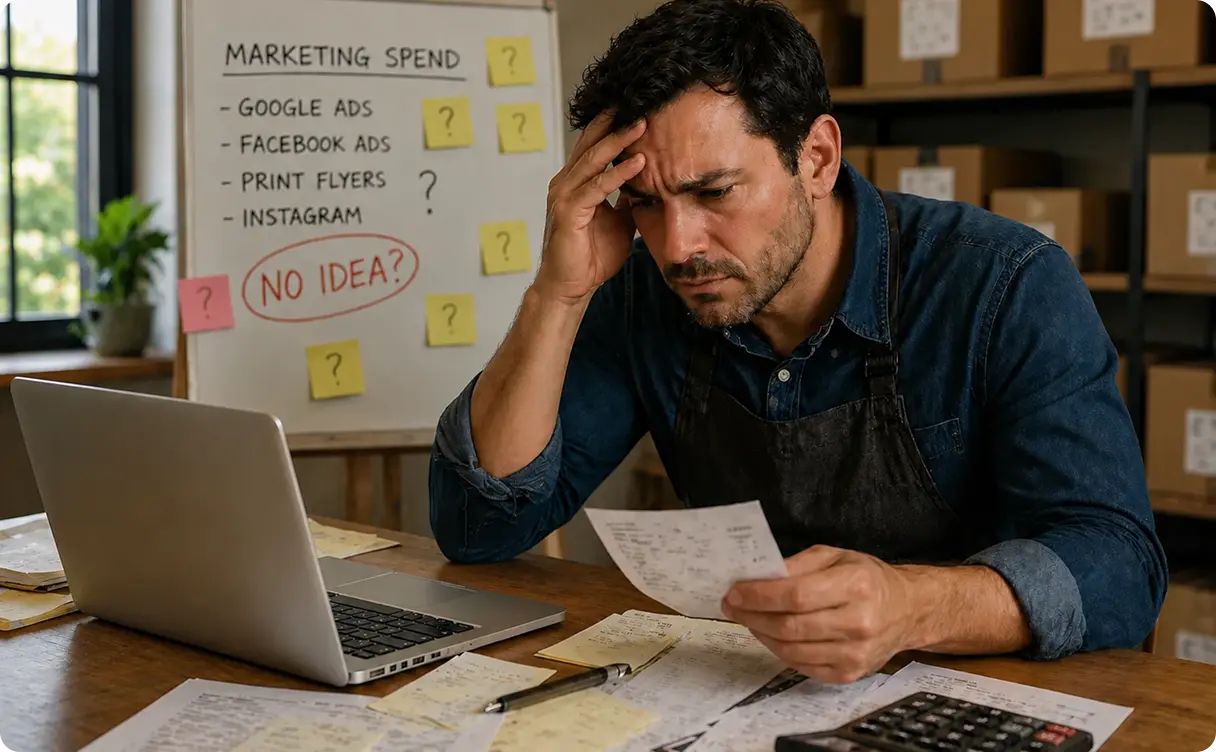 Small business owner confused about marketing spend